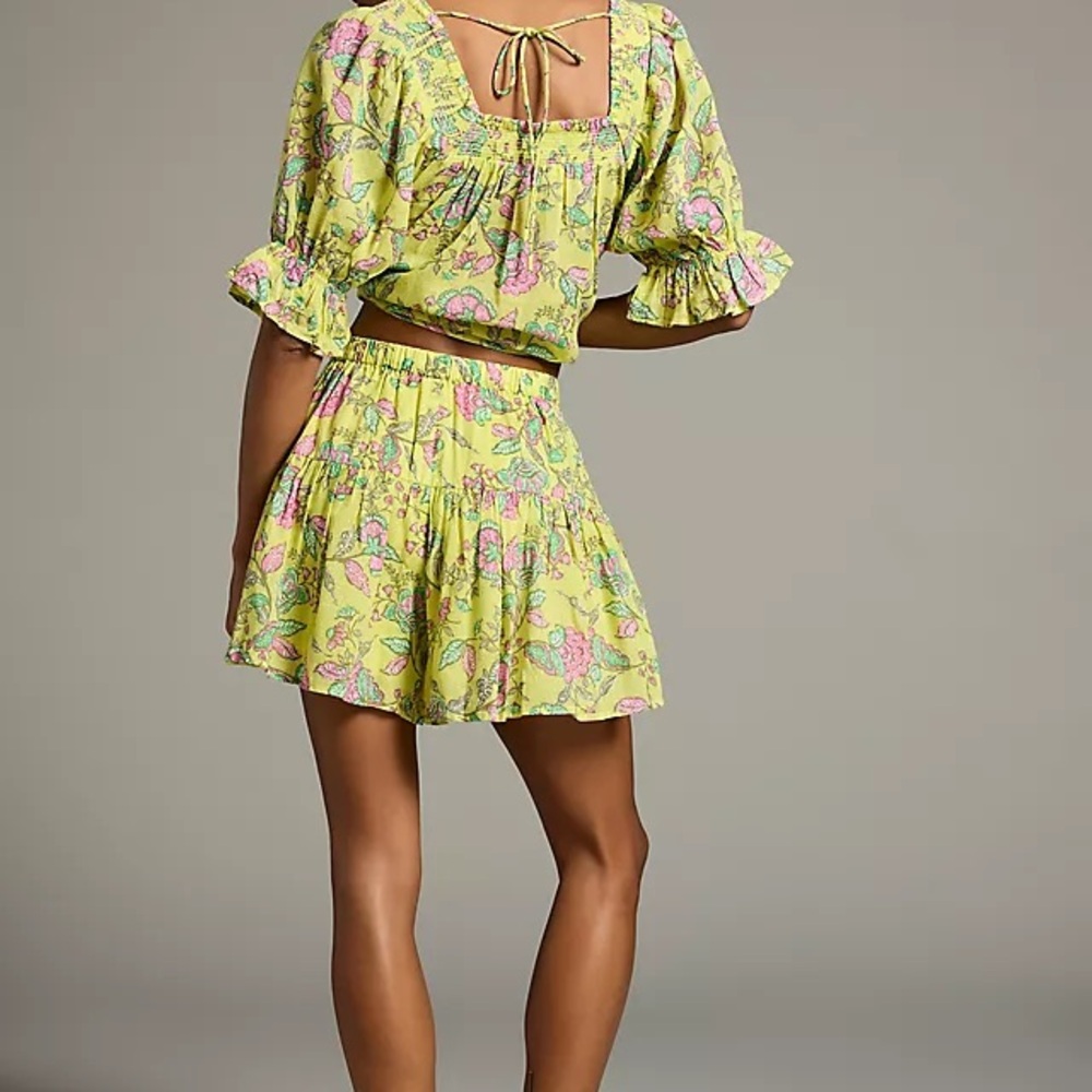 NWT Sundry Yellow Floral Two-Piece Set in Felicity Floral